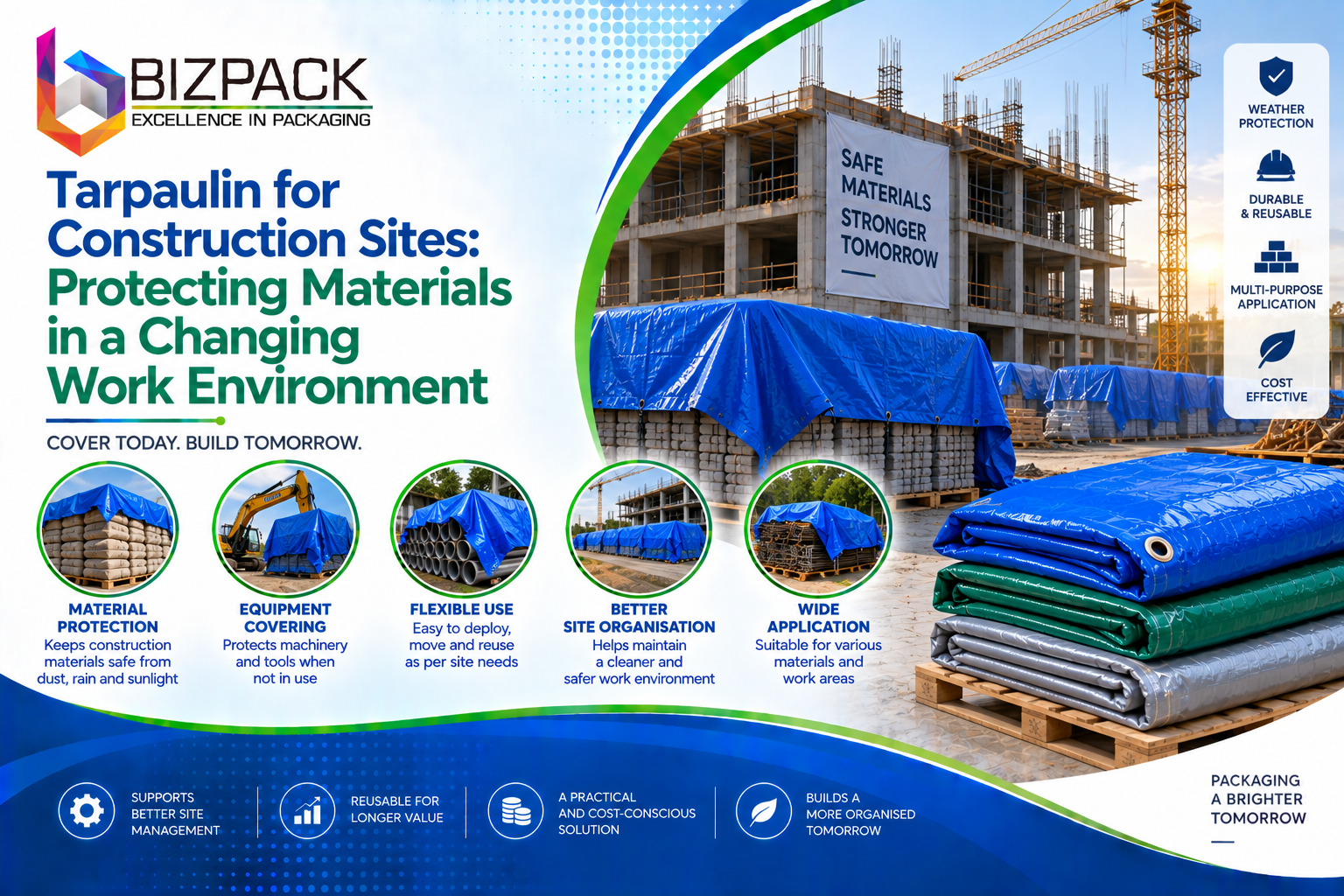 Tarpaulin for Construction Sites: Protecting Materials in a Changing Work Environment